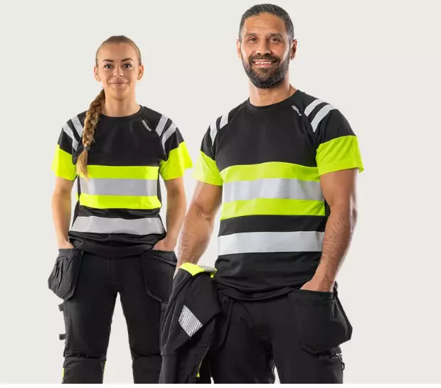 Fristads Hi vis tekninen t-paita - Fristads Huomiopaidat - 301752-196 - 1