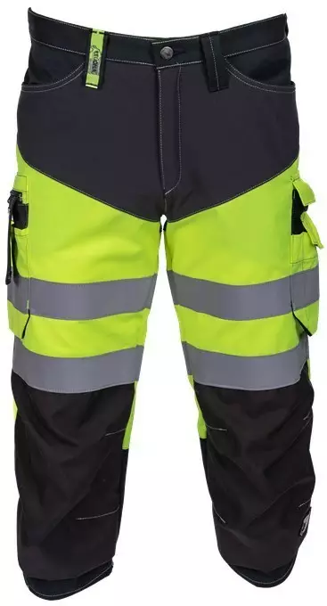 Leijona Stretch Caprihousut HiVis, Ke/Mu - Huomioshortsit - 132904-196 - 1
