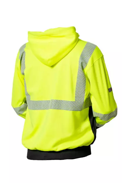 Priha huomiovärinen College hupparitakki kelta/musta EN 20471 Lk.2 - 4327 - Priha Huomiopaidat - 4327 - 1