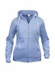 Clique Basic Hoody Full zip ladies, vaal - Clique Vaatteet - 021035-57 - 1