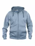 Clique Basic Hoody Full zip, vaalean­sin - Clique Vaatteet - 021034-57 - 1