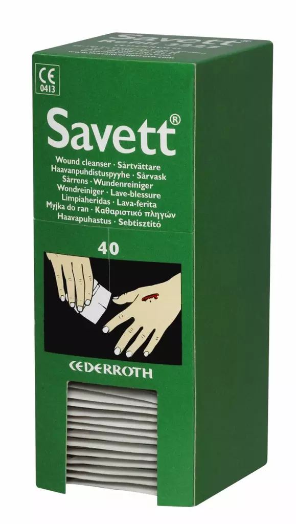 Cederroth 3227 Haavapyyhe Salvequick 40k - Ensiaputuotteet - 3227 - 1