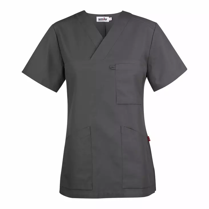 Smila 70102 Alva v-blouse w, graphite - Työpaidat - 70102-97 - 1