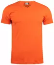 Clique Basic-T V-neck, oranssi - Clique Vaatteet - 029035-18 - 1