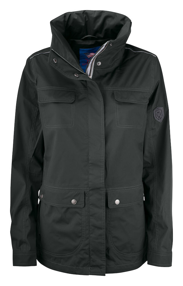 C&B Clearwater Rain Jacket Ladies, Charc - Cutter & Buck Vaatteet - 351417-98 - 1
