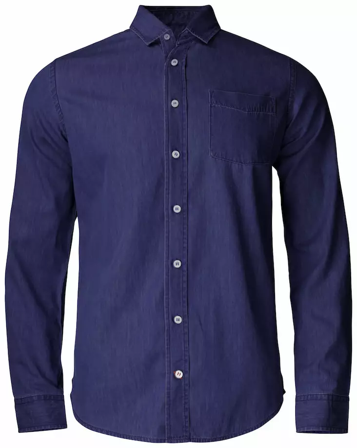 C&B Ellensburg Denim shirt, Dark Indigo - Cutter & Buck Vaatteet - 352404-558 - 1