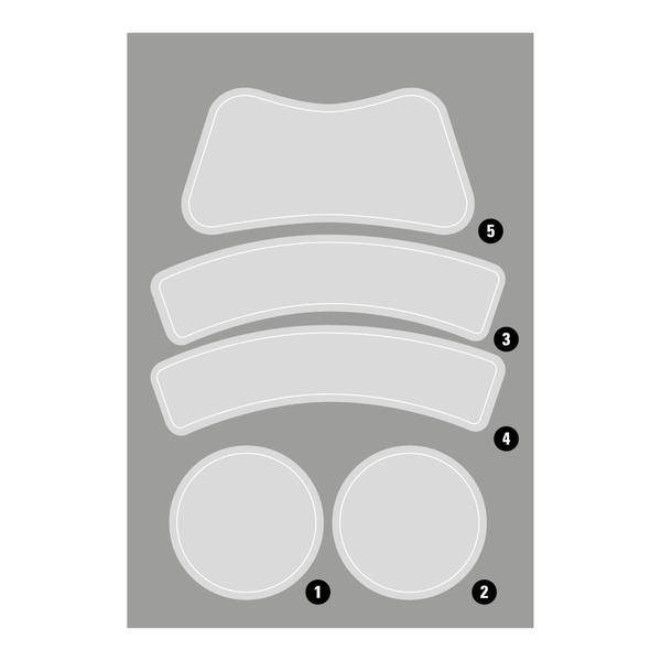 Kask Plasma merkintätarrat läpinäk. - Tarvikkeet ja Varaosat Päänsuojaimille - WAC00018 - 1