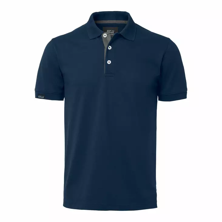 SW 325 Weston Polo ms, navy/grey - South West Vaatteet - 325-28 - 1