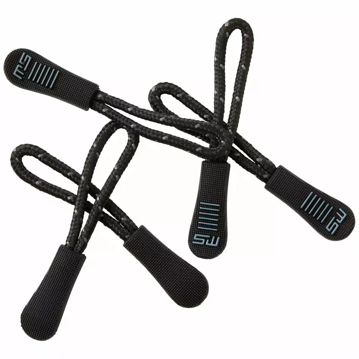 SW 730 Zip.pull 5kpl/pkt, black/reflex - South West Vaatteet - 730-98 - 1