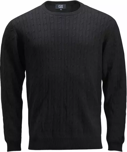C&B Blakely Knitted Sweater Men's, Musta - Cutter & Buck Vaatteet - 355402-99 - 1