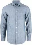 C&B Summerland Linen Shirt, Denim Melang - Cutter & Buck Vaatteet - 352408-569 - 1