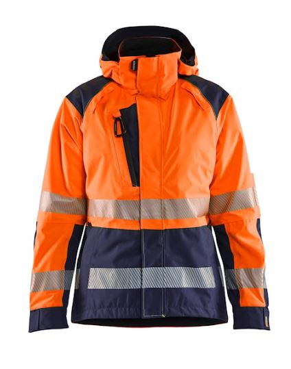 Blåkläder Naisten Highvis Kuoritakki Oranssi/Mariininsininen - Blåkläder Huomiotyövaatteet - 443619875389 - 1