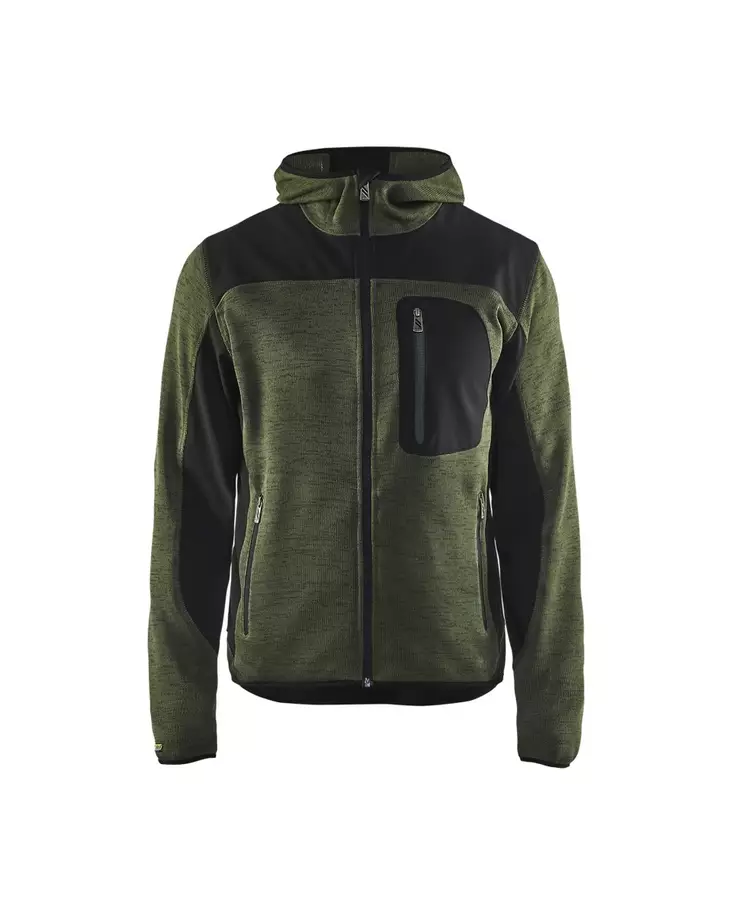 Blåkläder Neulottu softshelltakki Army g - Blåkläder Työvaatteet - 493021174699 - 1