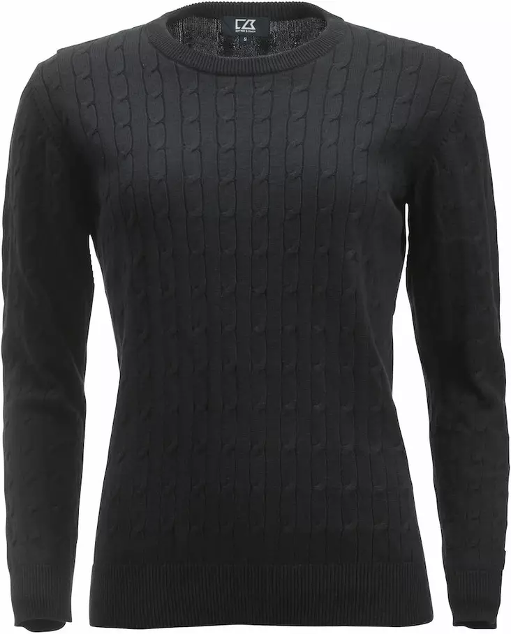 C&B Blakely Knitted Sweater Ladies', Mus - Cutter & Buck Vaatteet - 355403-99 - 1