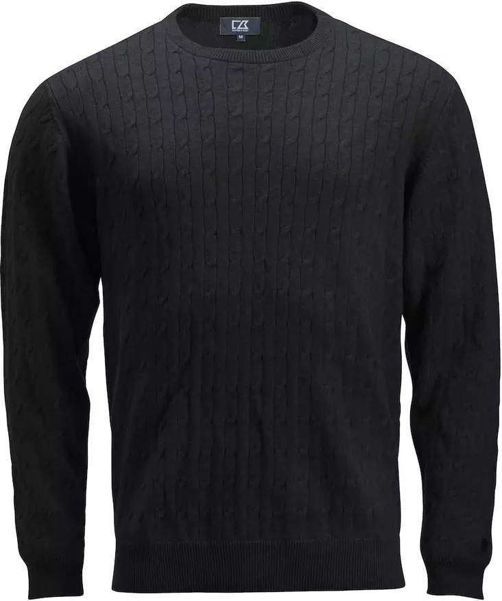 C&B Blakely Knitted Sweater Men's, Musta - Cutter & Buck Vaatteet - 355402-99 - 1