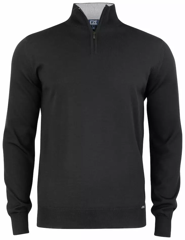C&B Everett HZ Sweater, Black - Cutter & Buck Vaatteet - 355420-99 - 1