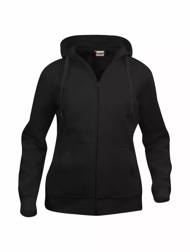 Clique Basic Hoody Full zip ladies, must - Clique Vaatteet - 021035-99 - 1