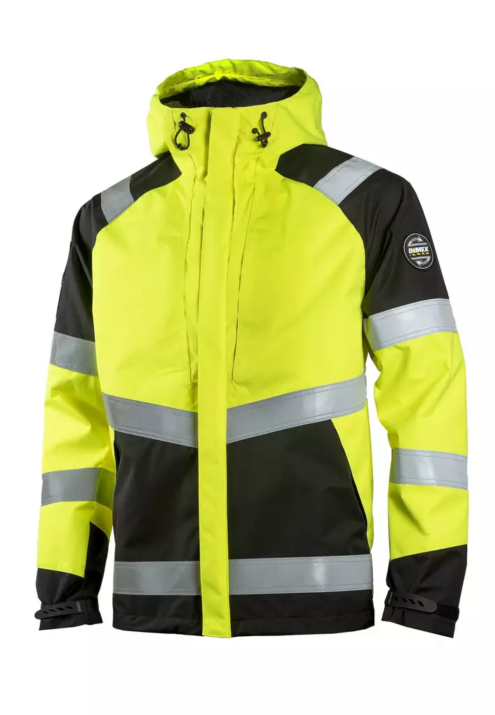 Dimex 6109 Turva Kuoritakki hv-keltainen/musta - Dimex Huomiotakit - 6109 - 1