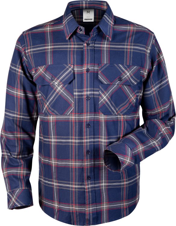Flanellipaita 7421 MSF, T.Sininen - Fristads Työpaidat - 104986-539 - 1