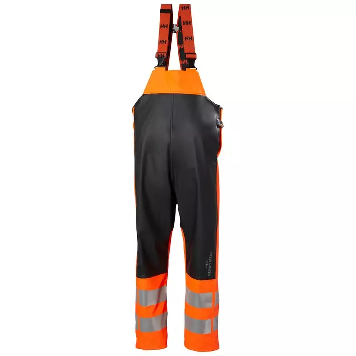 HH Alna 2.0 Rain Bib, 269 Orange/Ebony - Helly Hansen Huomiosadeasut - 70596-269 - 1