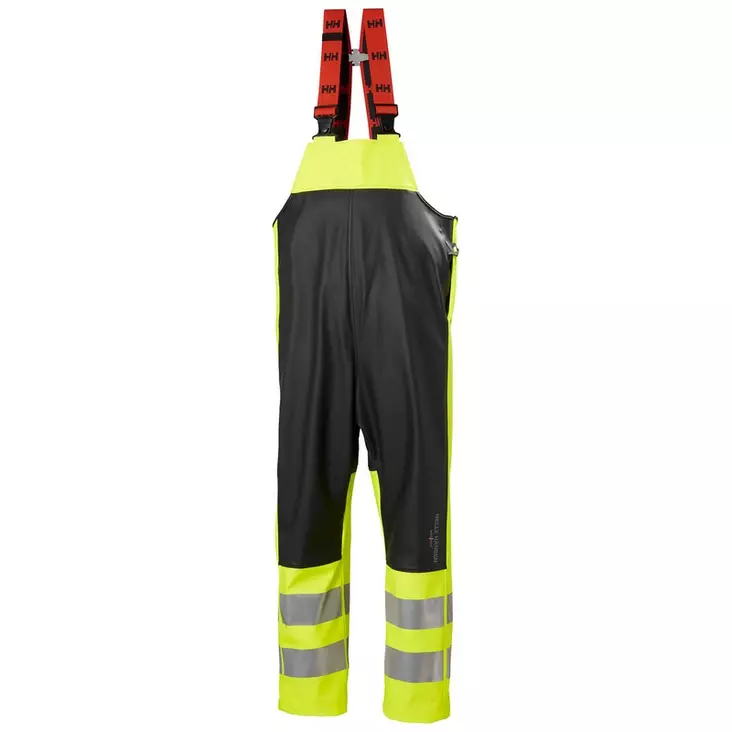 HH Alna 2.0 Rain Bib, 369 Yellow/Ebony - Helly Hansen Huomiosadeasut - 70596-369 - 1