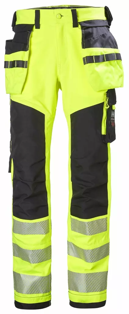 HH Icu Cons Pant Class2, Kelta/Musta - Helly Hansen Huomiohousut - 77472-369 - 1