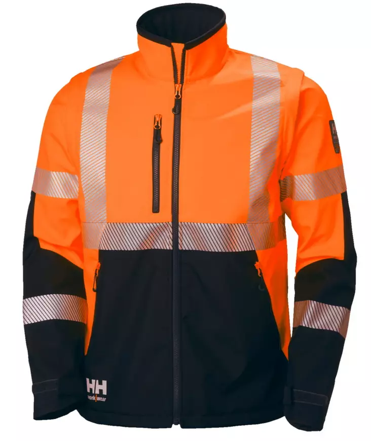 HH Icu Softshell Jacket, Oranssi/Musta - Helly Hansen Huomiotakit - 74272-269 - 1