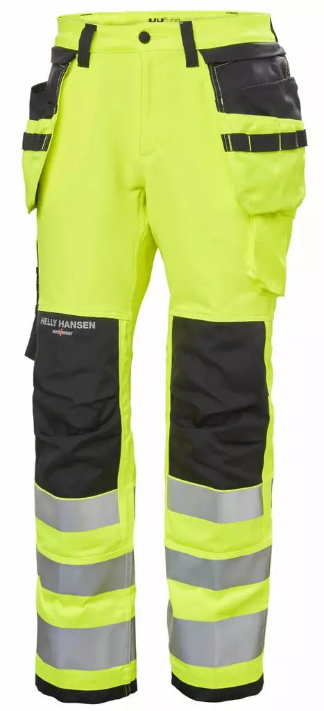 HH W Luna HV Pant Cl. 2, Keltainen/Musta - Helly Hansen Huomiohousut - 77498-369 - 1