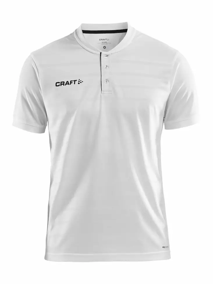 Pro Control Button Jersey M, White/Black - Craft Vaatteet - 1906695-900999 - 1