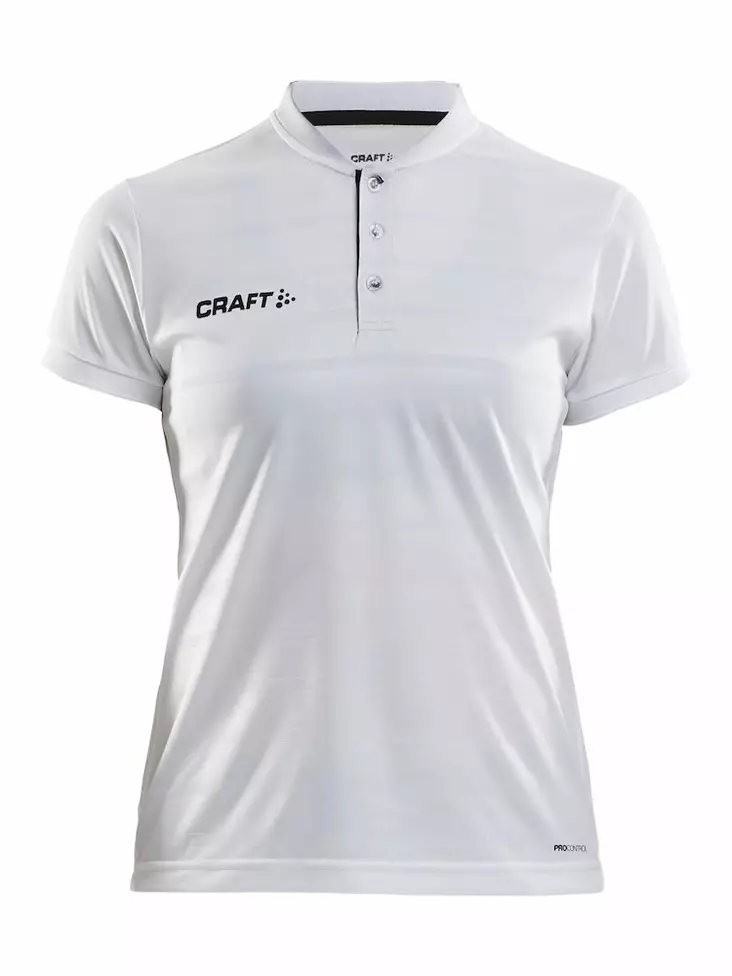 Pro Control Button Jersey W, White/Black - Craft Vaatteet - 1906696-900999 - 1