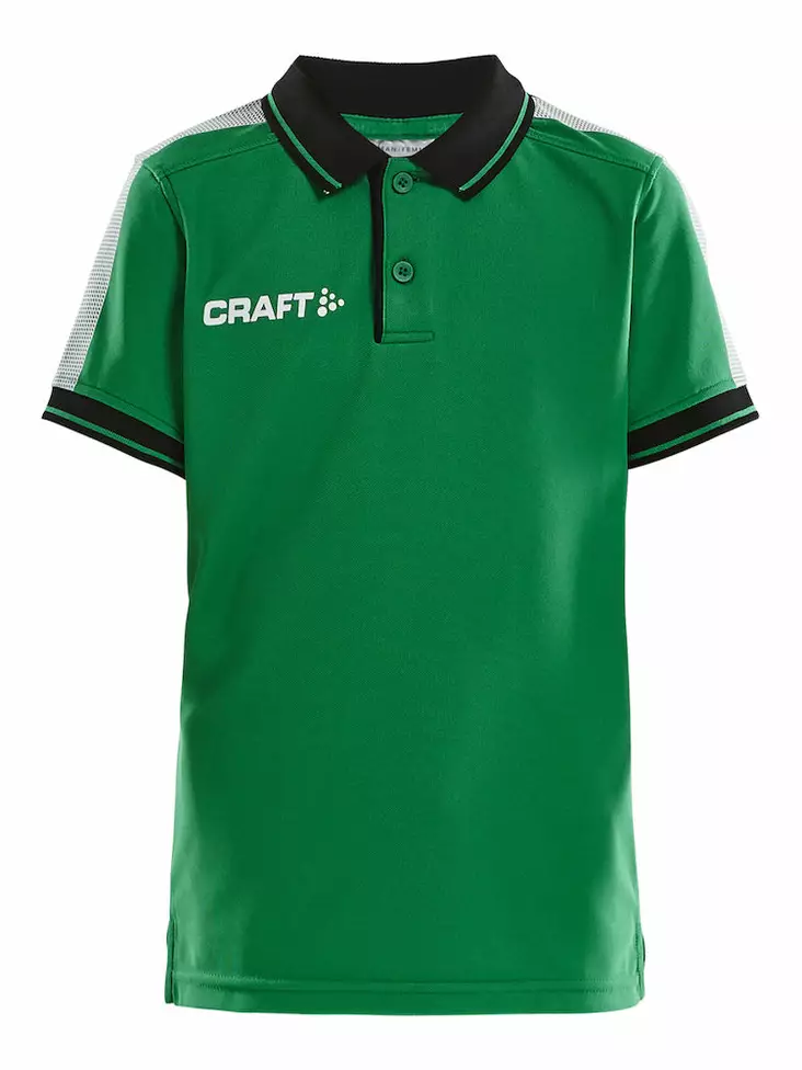 Pro Control Poloshirt Jr, Team Green/Bla - Craft Vaatteet - 1906736-651999 - 1