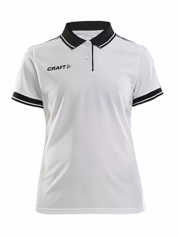 Pro Control Poloshirt W, White/Black - Craft Vaatteet - 1906735-900999 - 1