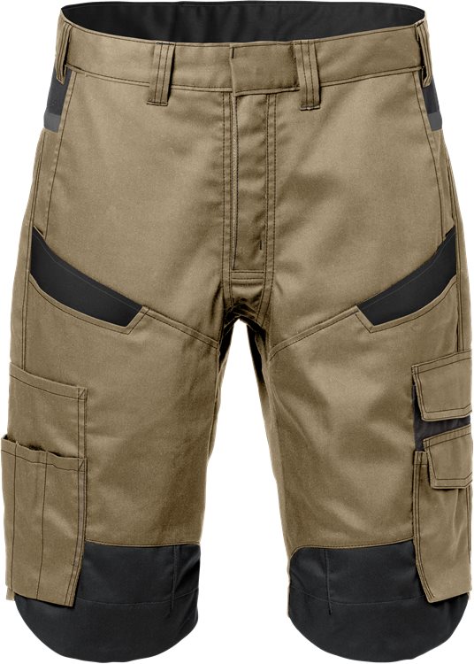 Shortsit 2562 STFP, Khaki/Musta - Fristads Työshortsit - 129530-299 - 1