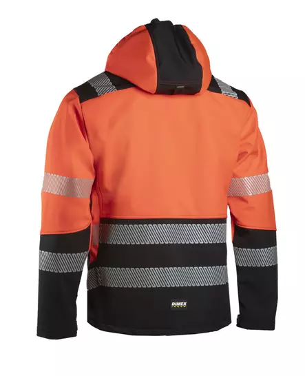 Dimex 6099E Turva Softshell-Takki Punainen/Musta - Dimex Huomiotakit - 6099E - 2