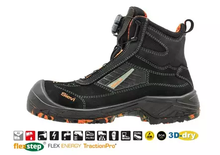 SieviSpider RollerH + S3 - Sievi Turvakengät - 48-52439-374-25M - 1