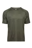 COOLDRY TEE T7020 Olive Melange tekninen T-Paita - Urheiluvaatteet - T7020OM - 1