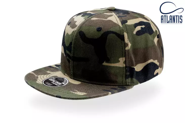Atlantis Snap Back suoralippa, Camouflag - Kaikki vapaa-ajan vaatemerkit - SNAP-CM - 1