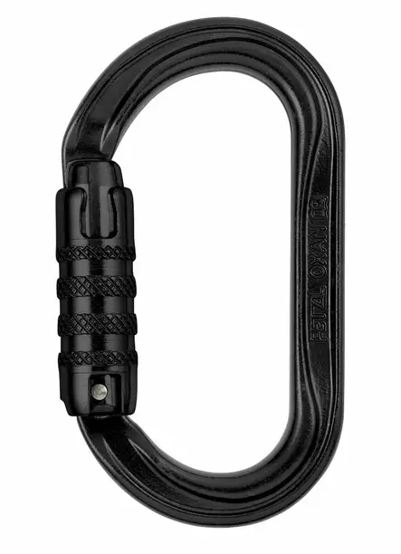 Petzl CARABINER OXAN TRIACT-LOCK U BLACK - Petzl putoamissuojaimet - M72A-TLN - 1