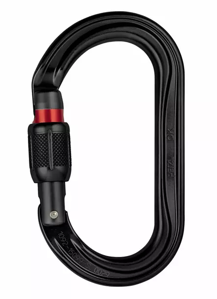 Petzl OK SCREW-LOCK CARABINER BLACK - Petzl putoamissuojaimet - M33A-SLN - 1