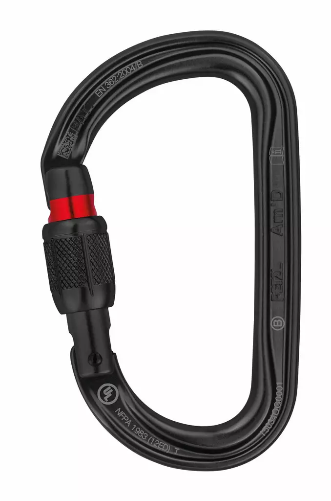 Petzl AM'D SCREW-LOCK CARABINER BLCK - Petzl putoamissuojaimet - M34A-SLN - 1