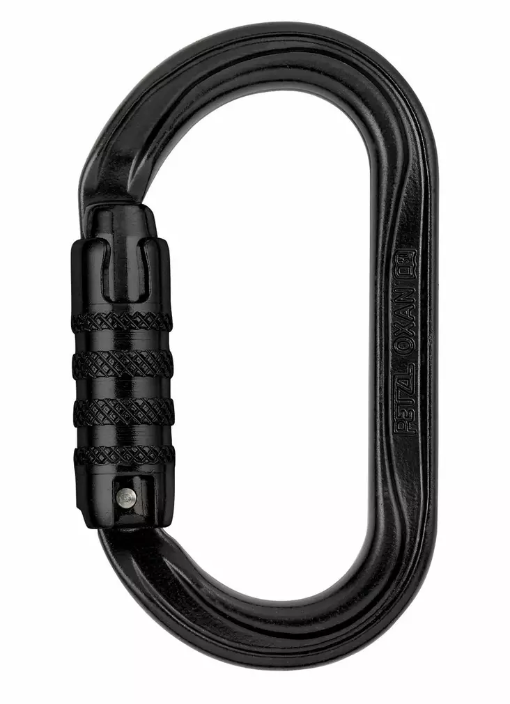 Petzl CARABINER OXAN TRIACT-LOCK U BLACK - Petzl putoamissuojaimet - M72A-TLN - 1