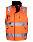 Tuuma HV Työnjohtajan liivi, Oranssi - Tuuma Huomiotyövaatteet - TU-HTJL-O - 1