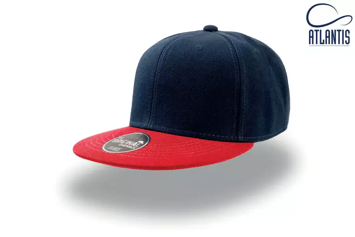 Atlantis Snap Back suoralippa, Navy-Red - Kaikki vapaa-ajan vaatemerkit - SNAP-NVRO - 1