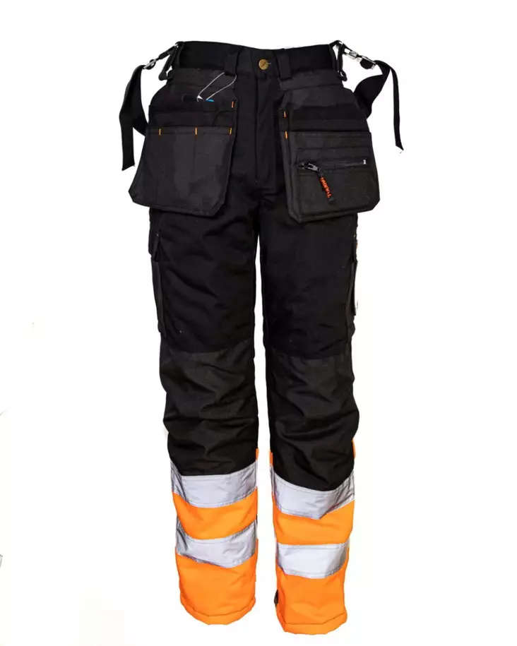 Tuuma Huomio Talvihousut, Oranssi/Musta - Tuuma Huomiotyövaatteet - TU-HTH-O - 1