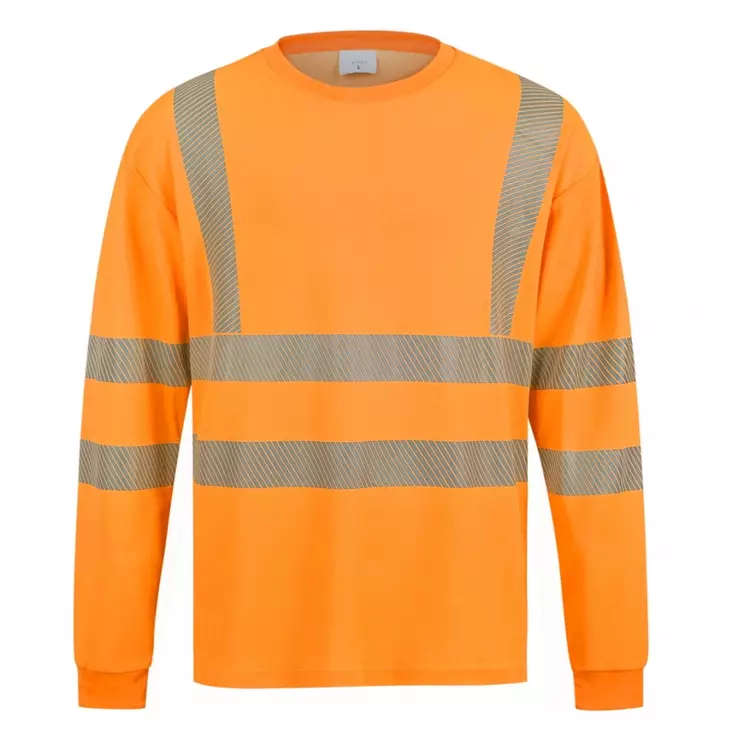 Tuuma Ilmava Pitkähih.T-Paita, Oranssi - Tuuma Huomiotyövaatteet - TU-HLS2-O - 1