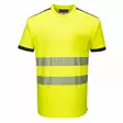 Portwest T181 HV T-Paita LK2, Kelta/Navy - Huomiopaidat - T181-YNR - 1