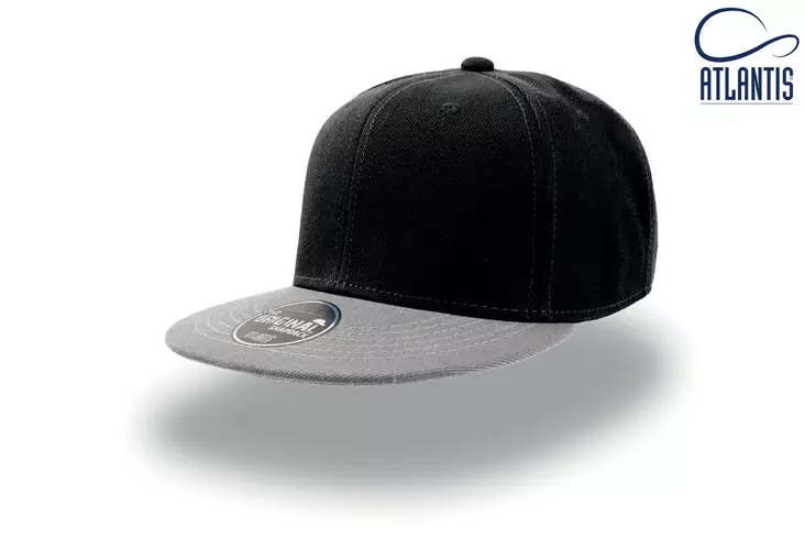 Atlantis Snap Back suoralippa, Black-Gre - Kaikki vapaa-ajan vaatemerkit - SNAP-NRGR - 1
