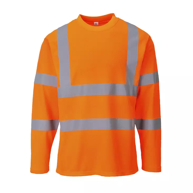 Portwest S278 HV LS T-Paita, Oranssi - Huomiopaidat - S278-ORR - 1