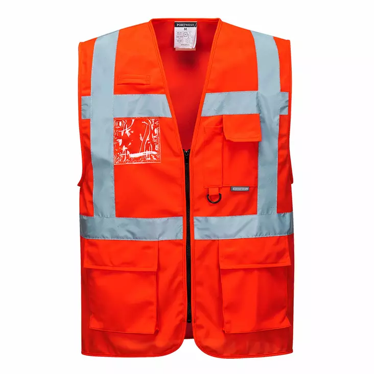 Portwest S476 Berlin Vest, Punainen - Huomioliivit - S476-RER - 1