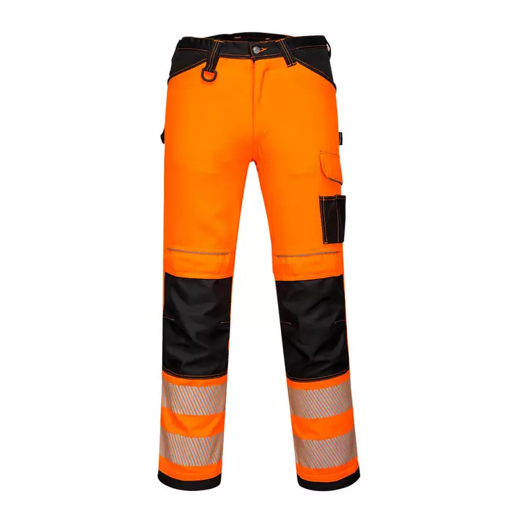 PW303 - PW3 Hi-Vis Lightweight Stretch-housut oranssi/musta - Huomiopaidat - PW303-OBR - 1